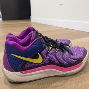 Nike Kids Purple and Yellow Athletic Sneakers